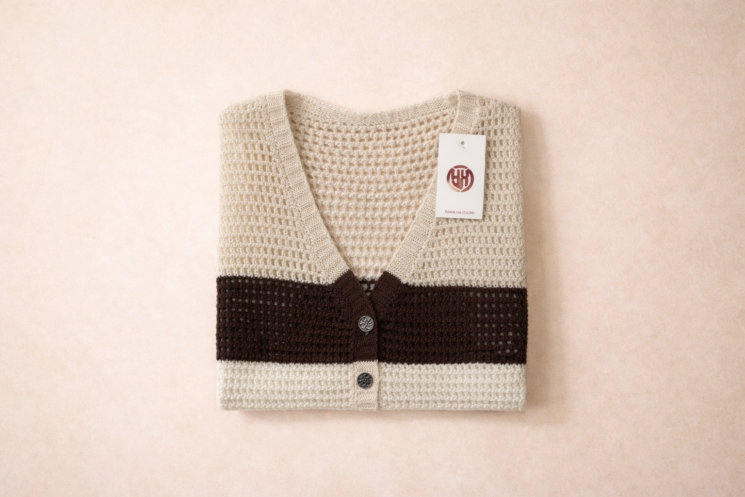 Gilet crochet color block – look chic & tendance été